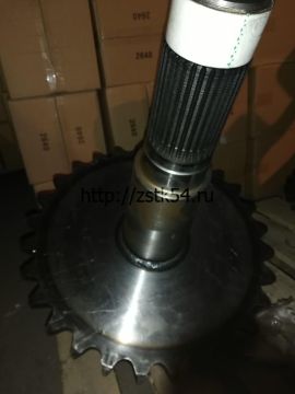 Вал с шестерней привода колеса (длинный)